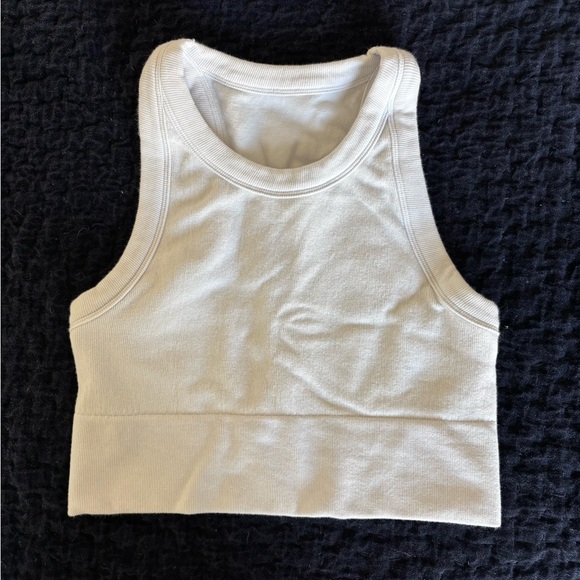 ALO Yoga White Seamless Bra - Picture 1 of 4